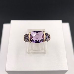 10k Gold Amethyst & Iolite Ring